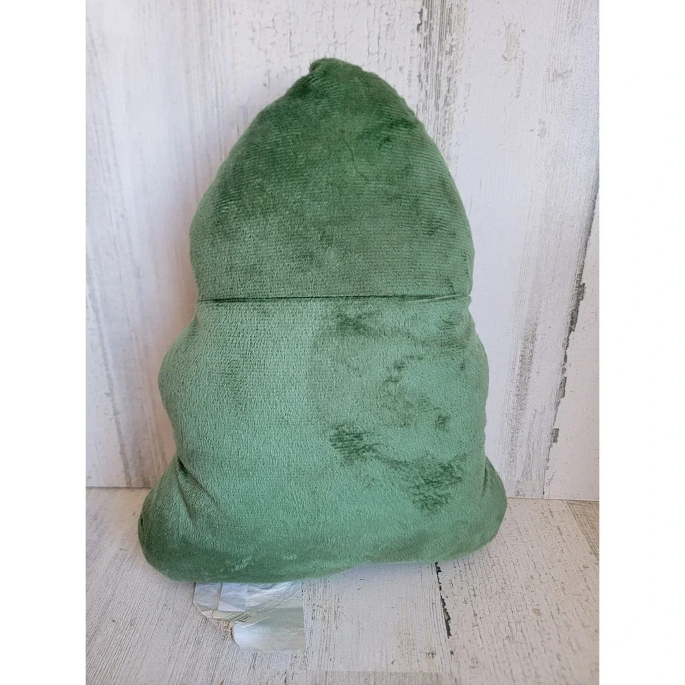 Christmas tree shaped light up pillow Xmas home decor couch accessory